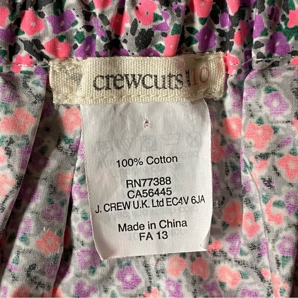Crewcuts Skirt Floral Print Blue Size 10 Girls Pockets on each side Pink Purple - Picture 13 of 13
